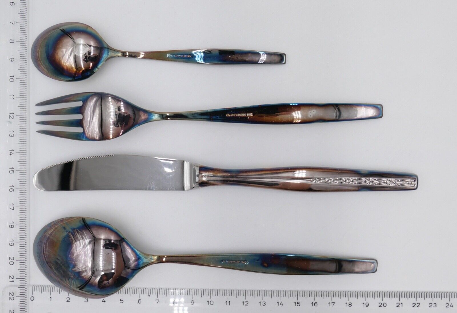 - NEU - OVP 4 Tlg AUERHAHN BAL PARÉ Menübesteck 90er Silber Löffel Gabel Messer - Antikhandel-Stuttgart