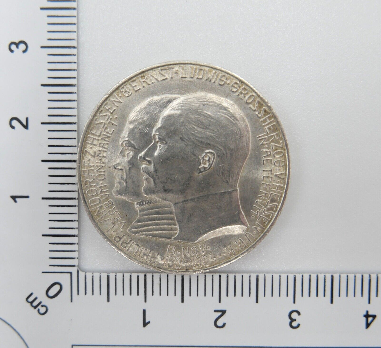 HESSEN 2 Mark 1904 A Ernst Ludwig 1892 - 1918 Geburtstag Philipps J.74 Jäger - Antikhandel-Stuttgart