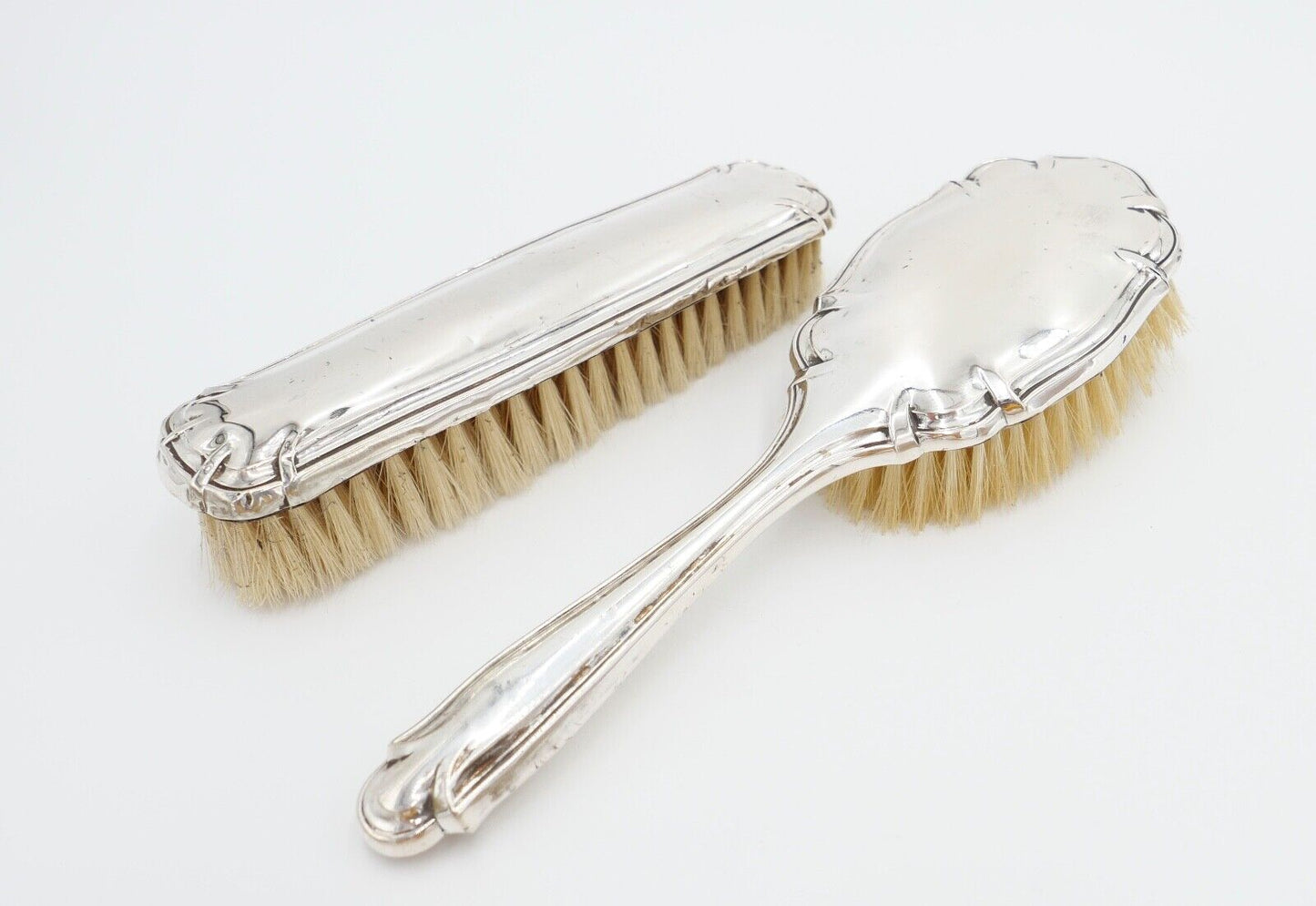 Bürsten 2er Set Kleiderbürsten 800 Silber Punze MF Mayer & Fuchs - Antikhandel-Stuttgart