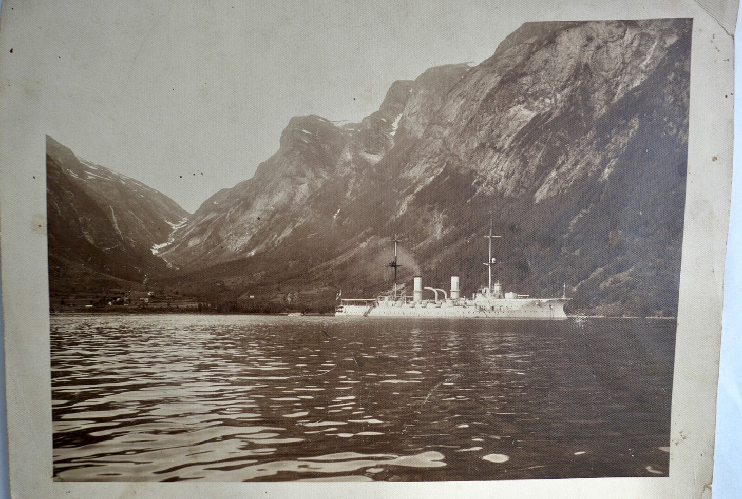 Bild Druck S.M.S. HERTHA in Norwegen - Antikhandel-Stuttgart