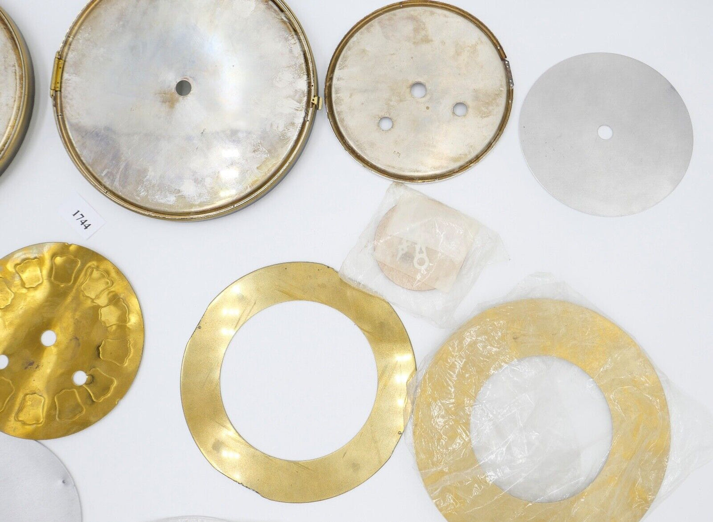 NEU Posten Uhrmacherauflösung Zifferblatt Ersatzteile Aluminium Messing Kaminuhr - Antikhandel-Stuttgart