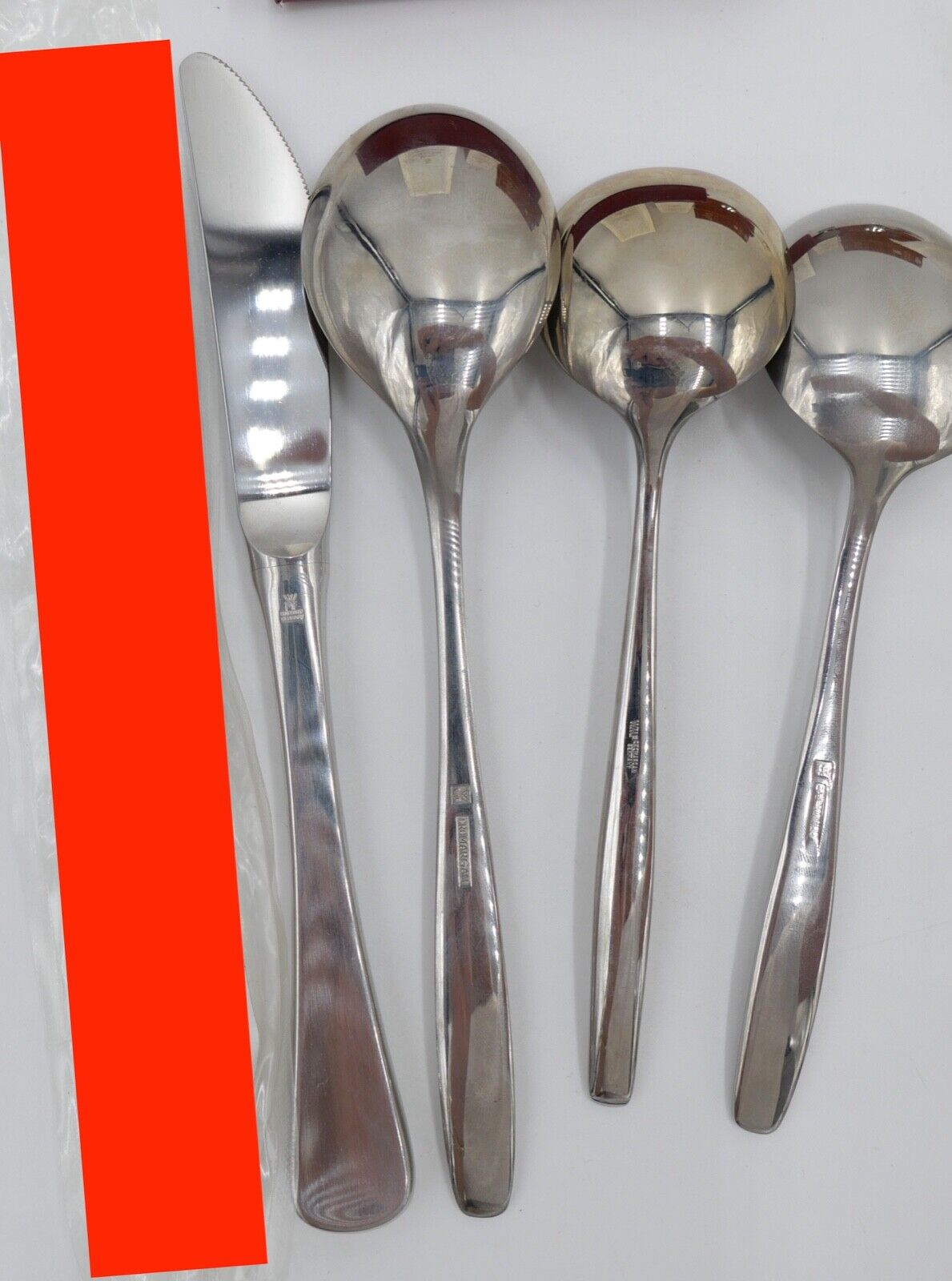 - NEU - OVP - 31 Teile WMF Cromargan Fischbesteck Kinderlöffel Speißeschieber - Antikhandel-Stuttgart