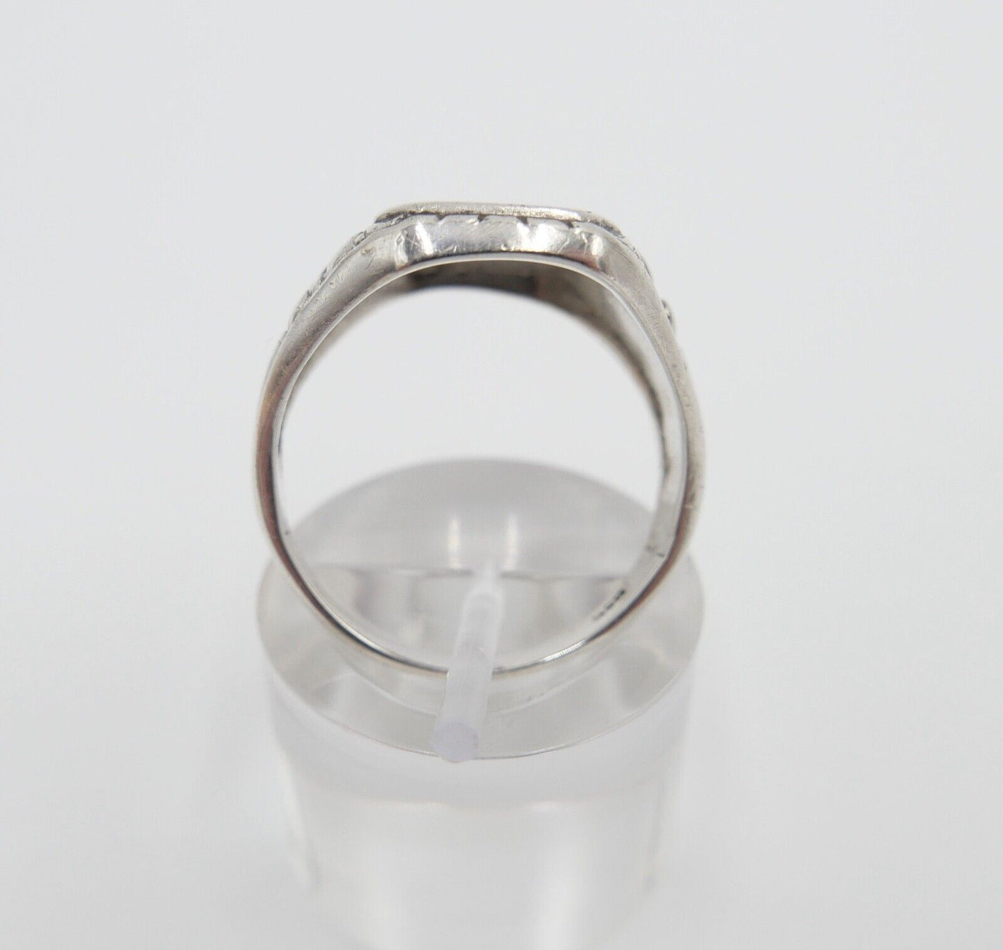 Jugendstil Siegelring Monogramm GH Herrenring Ring 835 Silber Gr. 61-62 - Antikhandel-Stuttgart