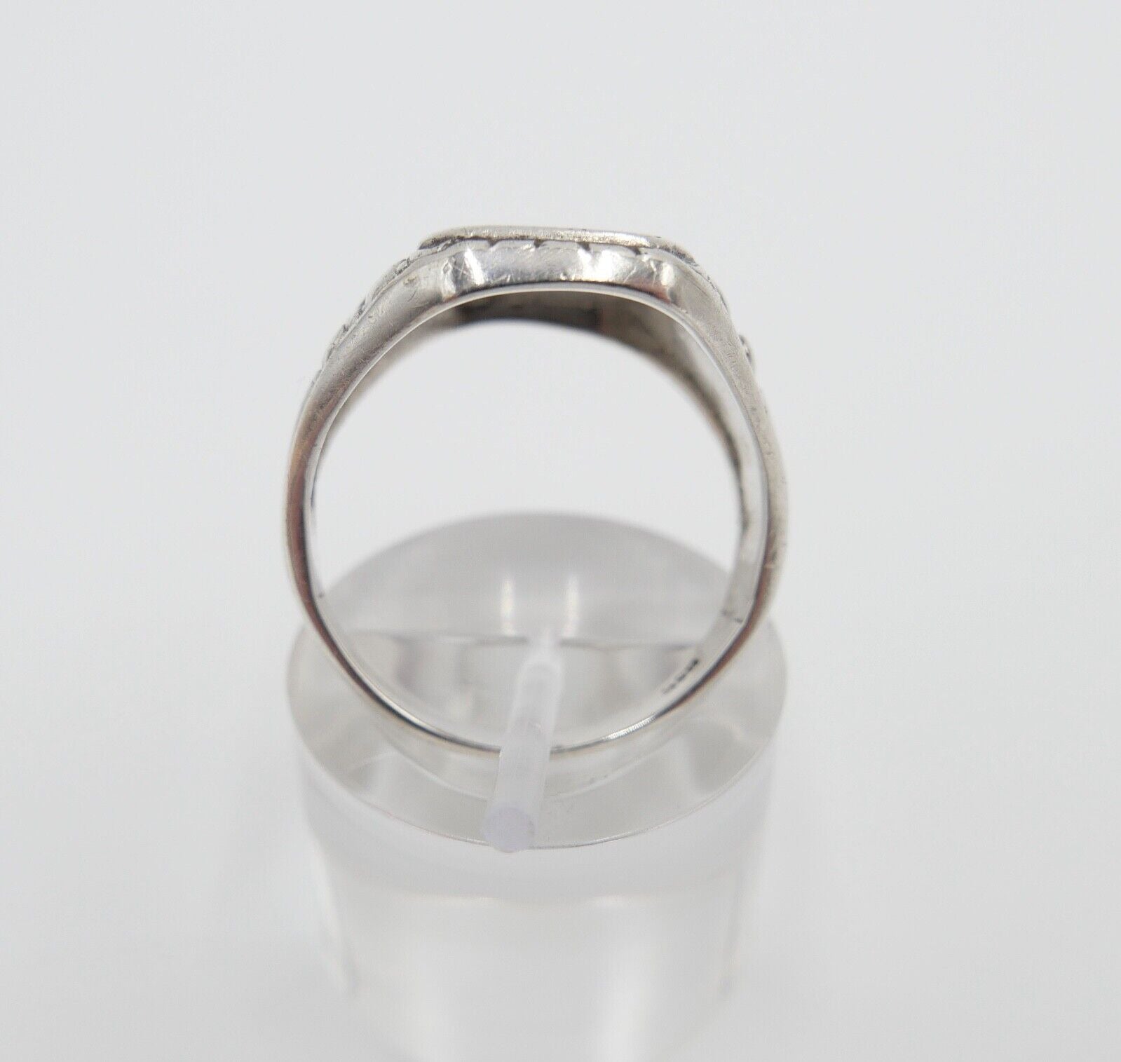 Jugendstil Siegelring Monogramm GH Herrenring Ring 835 Silber Gr. 61-62 - Antikhandel-Stuttgart