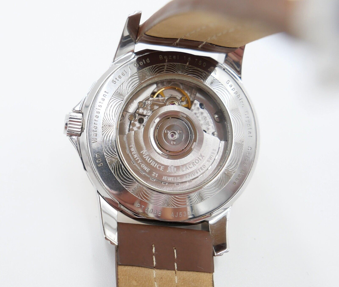 Maurice Lacroix Pontos PT 6068 GMT Automatic 18K / 750 Gold Armbanduhr Watch - Antikhandel-Stuttgart