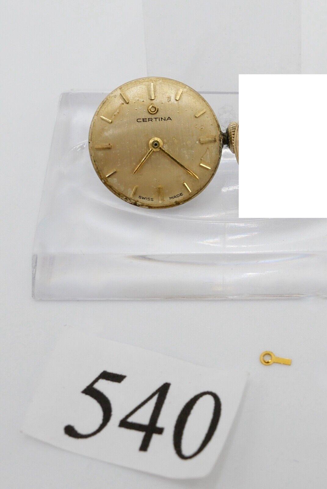 LÄUFT Certina Cal. 13-20 Uhrwerk Ziffernblatt Zeiger Krone voll funktionsfähig - Antikhandel-Stuttgart