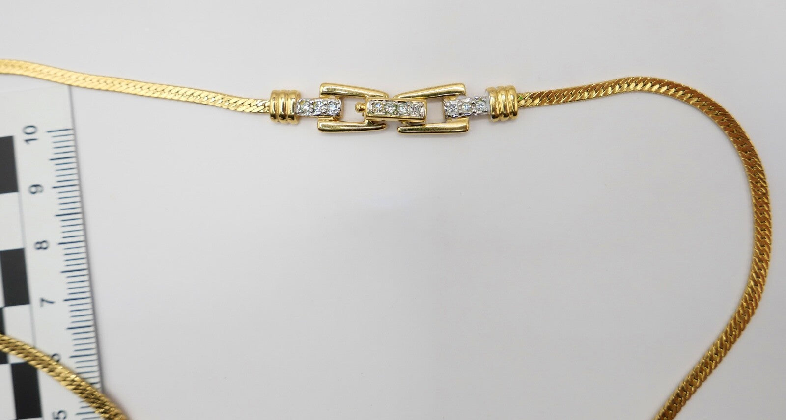 Swarovski Designer Damen Collier / Kette 18K vergoldet  43cm mit Strasssteinen