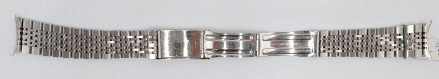 NEU 80er Jahre Original MIDO Edelstahl 20/16 mm Gliederband Faltschliesse - Antikhandel-Stuttgart