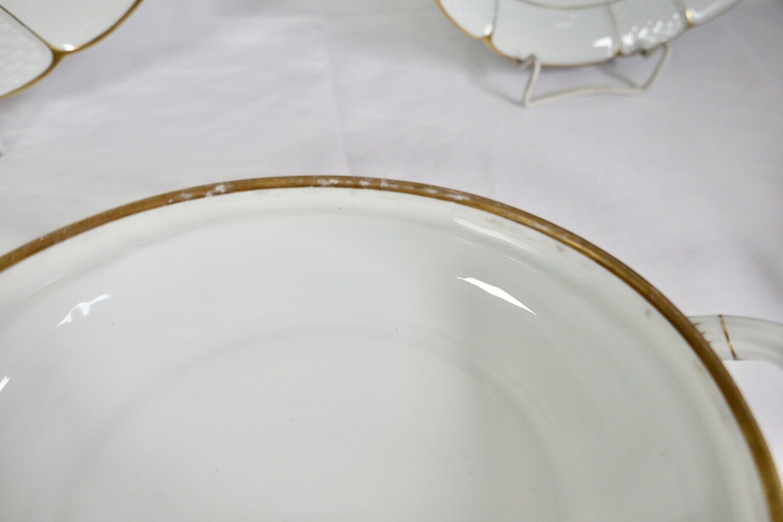 28 tlg. Rosenthal Speiseservice Ph.Rosenthal Goldrand Korbrand Barock 1930er - Antikhandel-Stuttgart