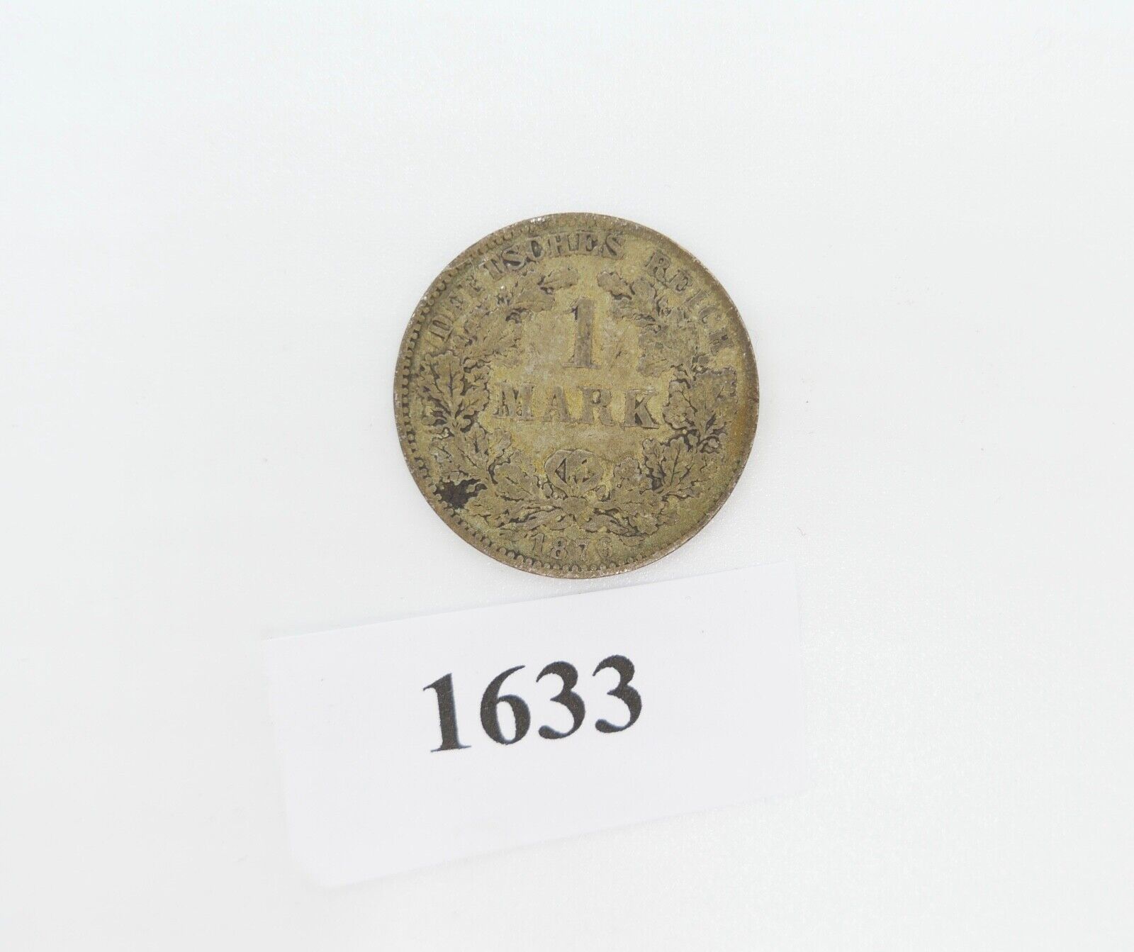 1 Mark Deutsches Reich 1876 H Jäger J.9 s - ss schön - sehr schön Silber - Antikhandel-Stuttgart