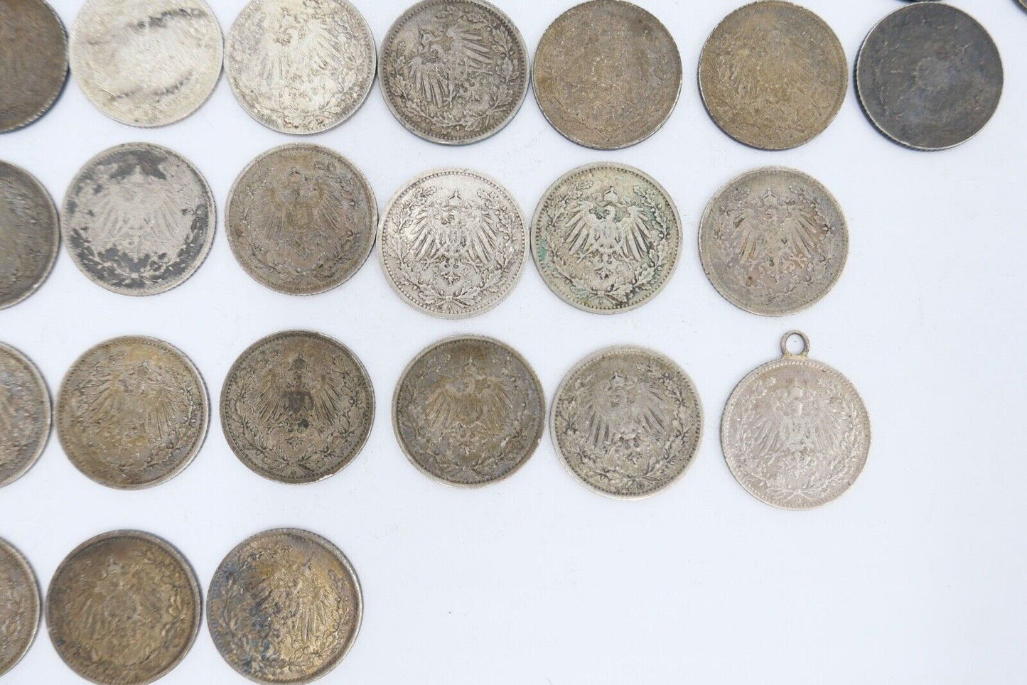 52x 1/2 Mark Jäger 16 / J.16 Silber 1905-1919 A D E F G ss-stg - Antikhandel-Stuttgart