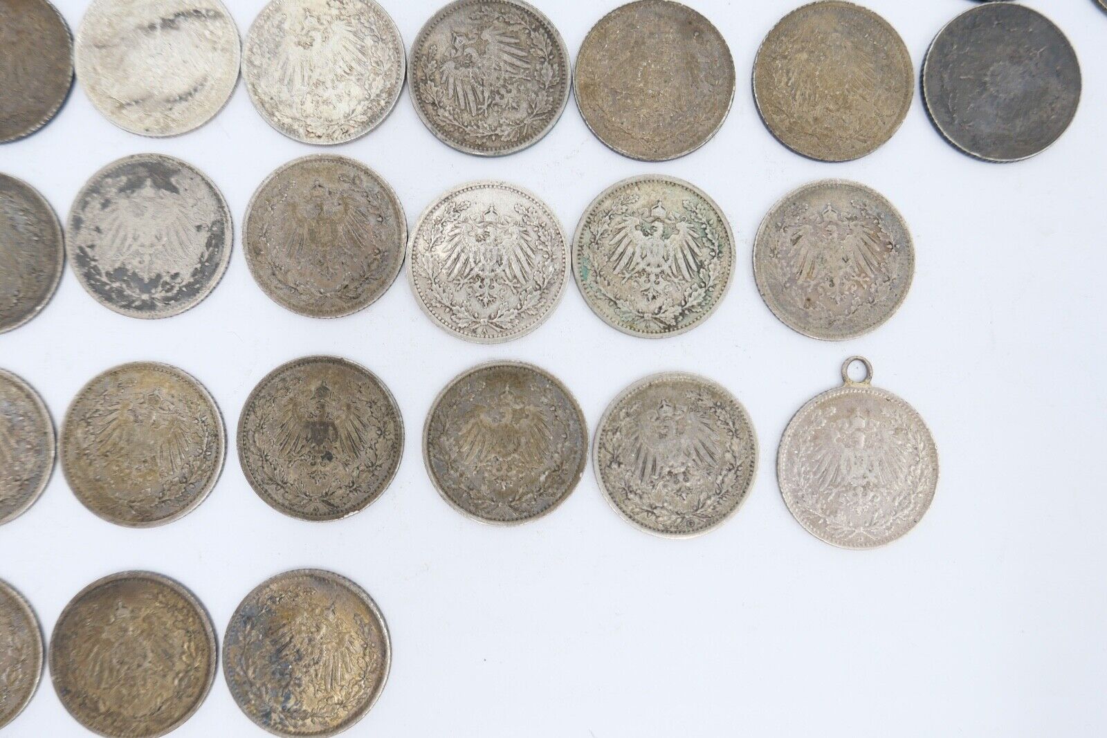 52x 1/2 Mark Jäger 16 / J.16 Silber 1905-1919 A D E F G ss-stg - Antikhandel-Stuttgart