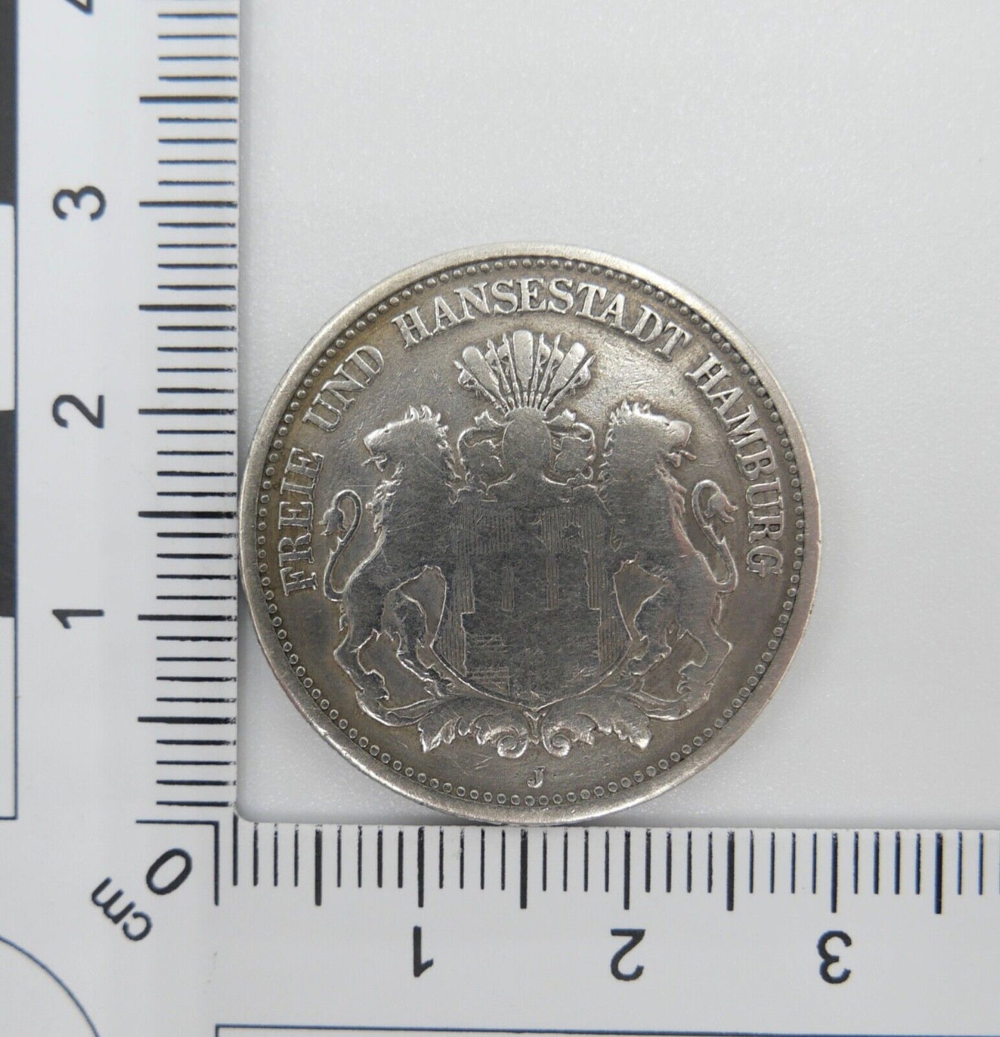 2 Mark Freie Hansestadt HAMBURG Stadtwappen 1876 J.61 Jäger - Antikhandel-Stuttgart