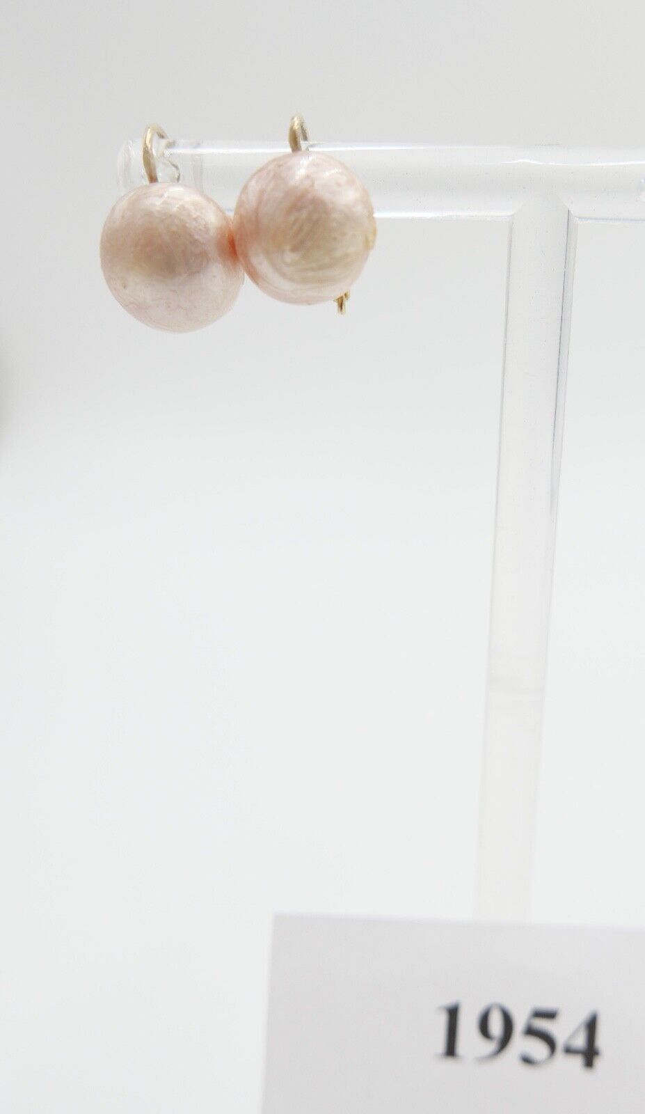 80er Jahre HP 585 / 14K Gold Ø 10mm Perlen Ohrringe Ohrclips Süsswasser Perlen - Antikhandel-Stuttgart