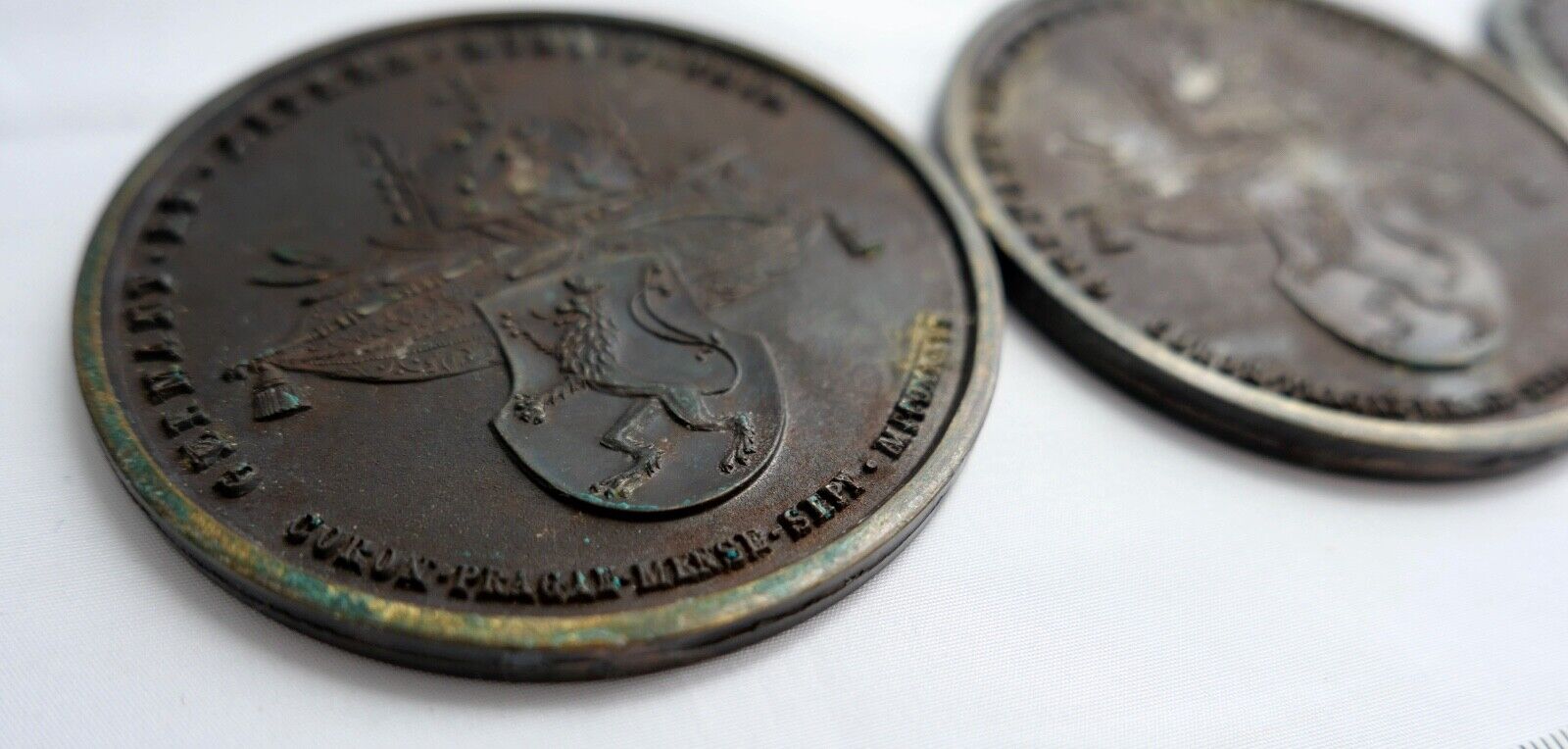 3 Stück Medaille Kaiserin Maria Anna Augusta Ferdinandi von Böhmen - Antikhandel-Stuttgart