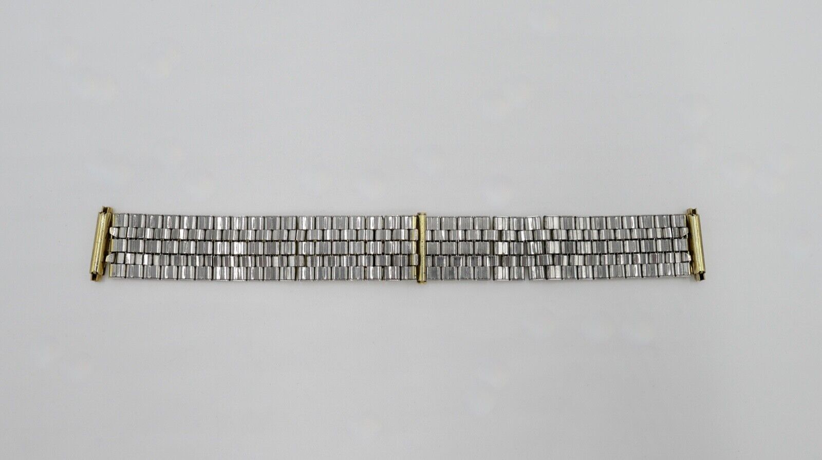 Altes ZRC Edelstahlband 17mm Uhrenband Vintage vergoldet Stretchband - Antikhandel-Stuttgart