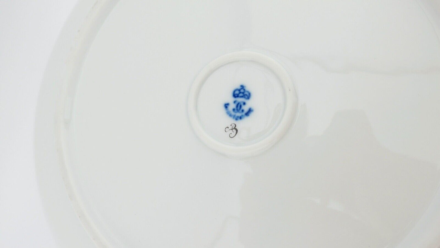 Ludwigsburg Porzellan Zierteller Wandteller Blumendekor Ø 26 cm TOP - Antikhandel-Stuttgart