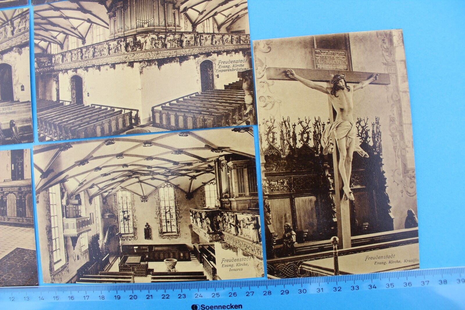 Konvolut seltene alte Ansicht Postkarten FREUDENSTADT Evang Kirche Lot postcards - Antikhandel-Stuttgart