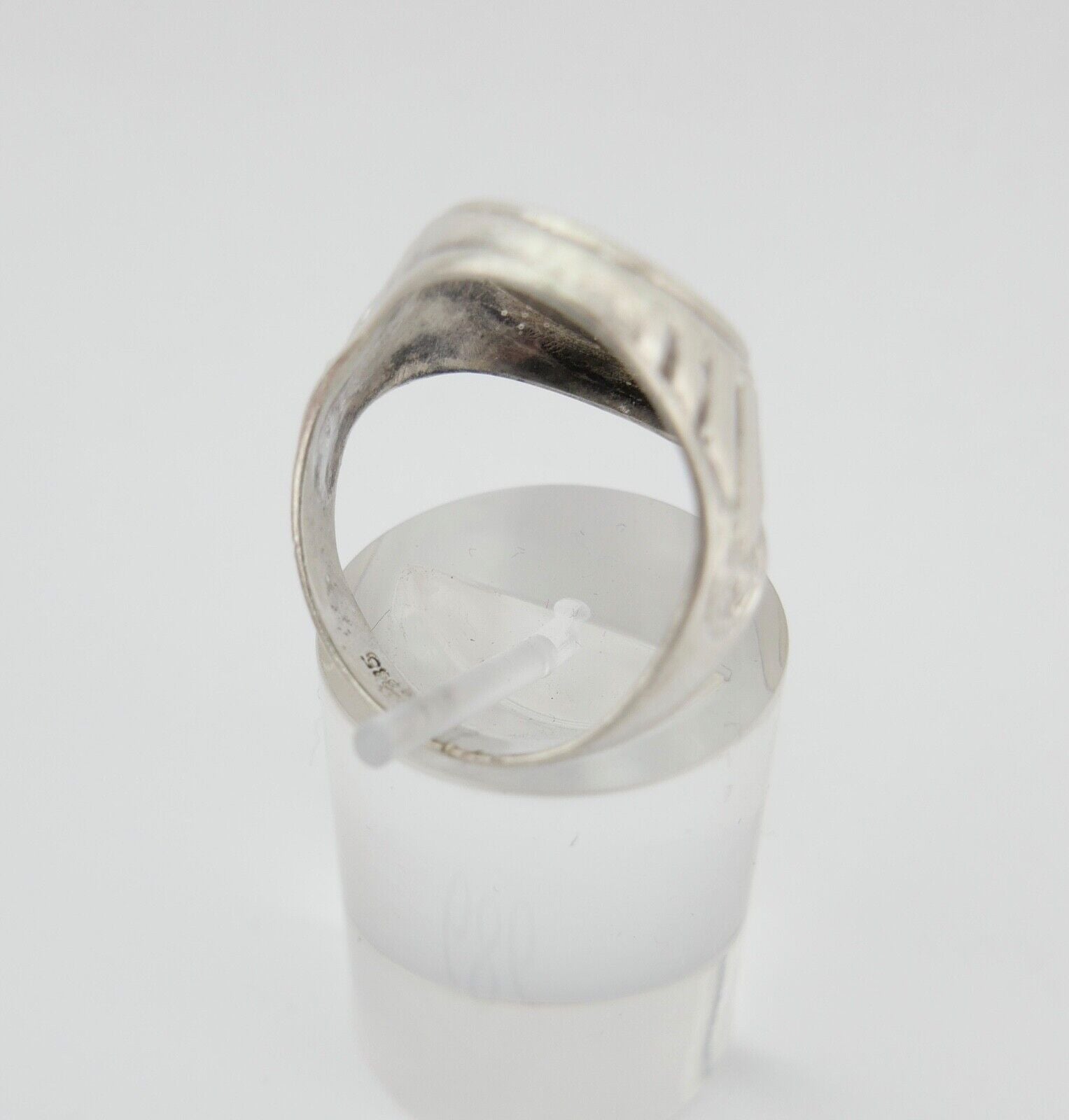 Alter Art Deco Siegelring Herrenring Monogramm GW/WG 835 Silber um 1930 Gr.54 - Antikhandel-Stuttgart