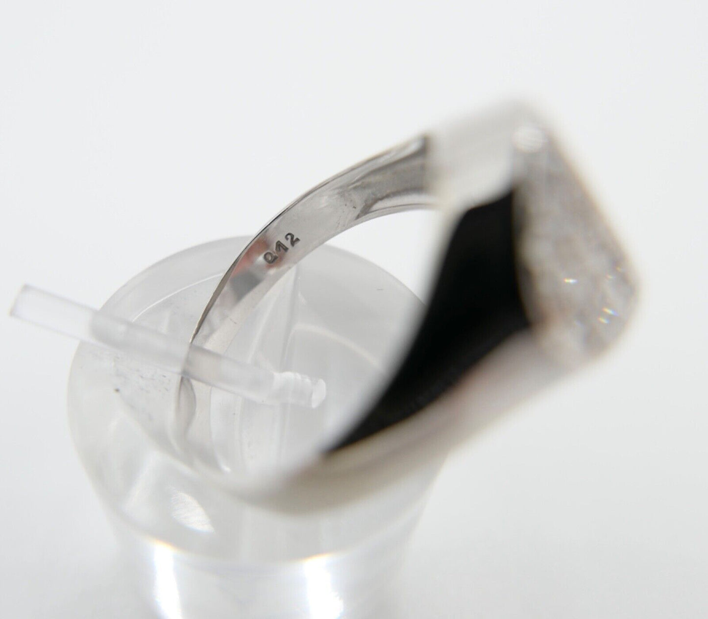 Weißgold Ring Damen 585 14K mit 14 Brillanten / Diamanten 0,31 Ctw Gr. 62 - Antikhandel-Stuttgart