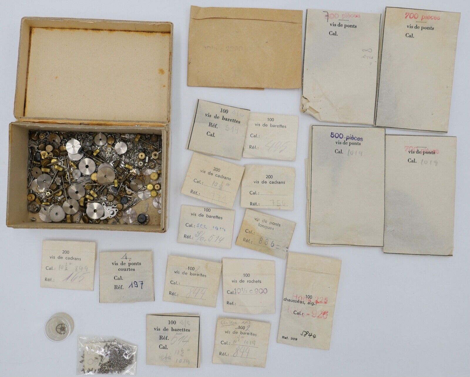 diverse Ersatzteile neu Zubehör Armbanduhren Uhrwerk Uhrmacher Uhr alt antik - Antikhandel-Stuttgart