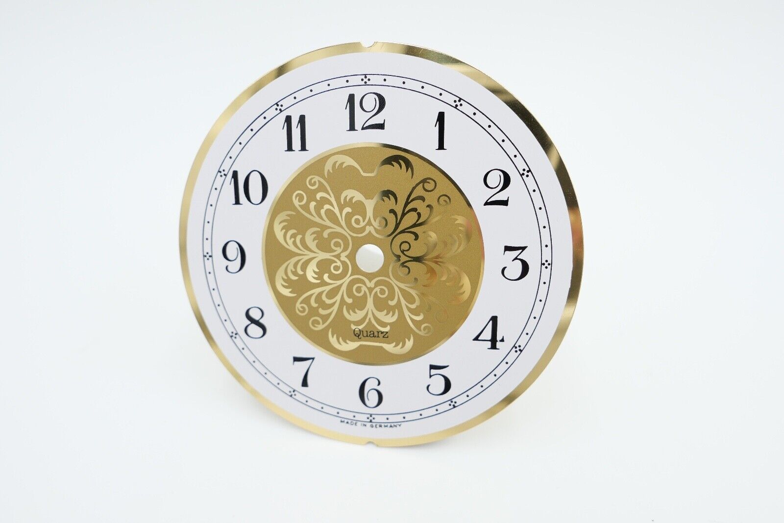 NEU Uhrmacherauflösung Zifferblatt Messing flora lTischuhren / Kaminuhren - Antikhandel-Stuttgart