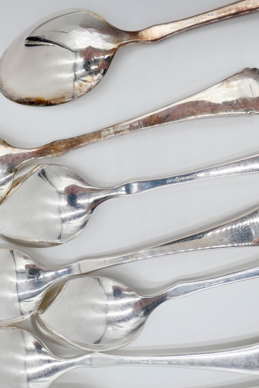36 Tlg 100 FÜRST FÜROSIL 18/8 Besteck Set Gabel Löffel Messer 100er versilbert - Antikhandel-Stuttgart
