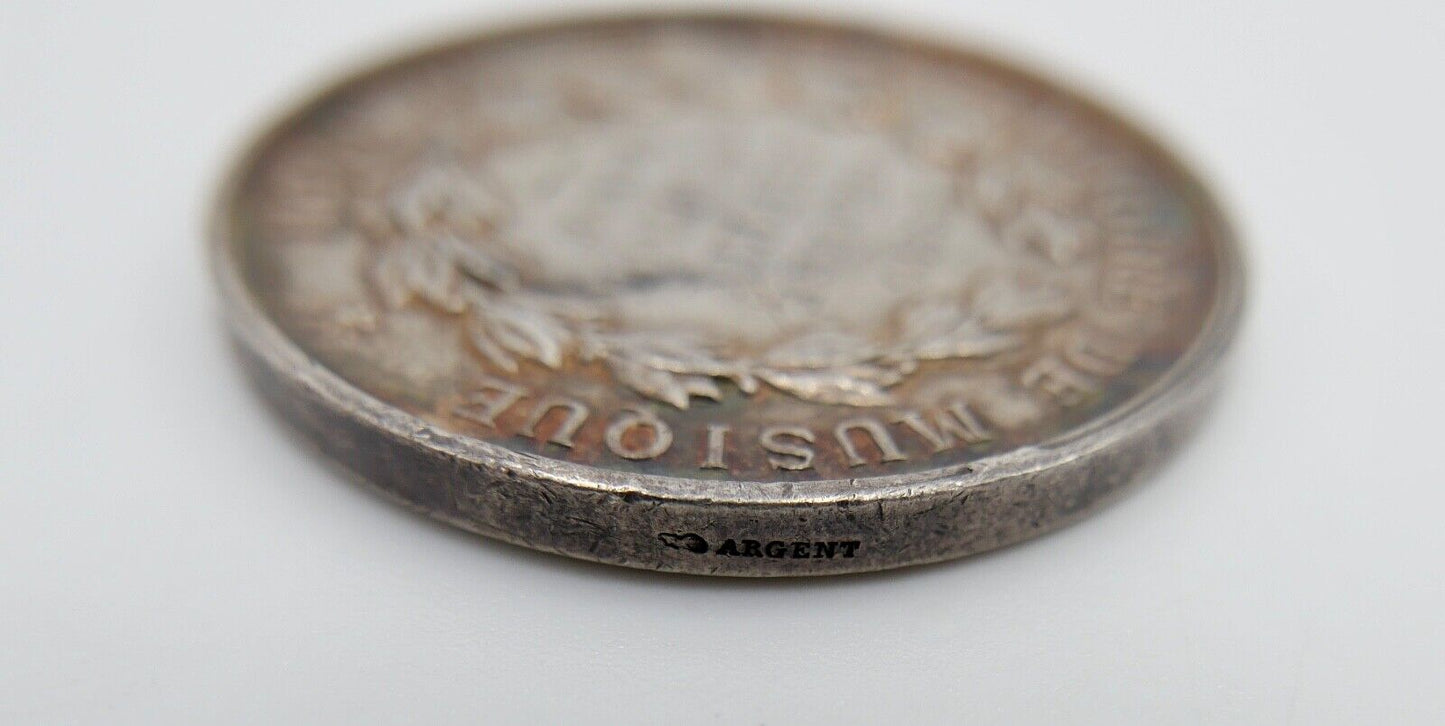 Medaille " Conservatoire de Musique " 1886 " VILLE DE LYON " Drivons Silber PRIX - Antikhandel-Stuttgart