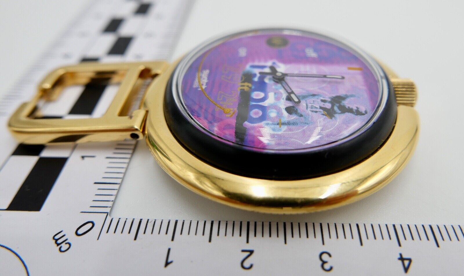 1996 Olympische Spiele Swatch Pop Alarm Bob Beamon Wecker PUZ 100 pocket watch - Antikhandel-Stuttgart