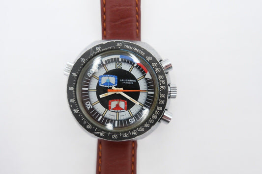 Lausanne Regatta Vintage 1970er Yacht Master Chronograph Ø 49mm Cal. EB 8371-67 - Antikhandel-Stuttgart