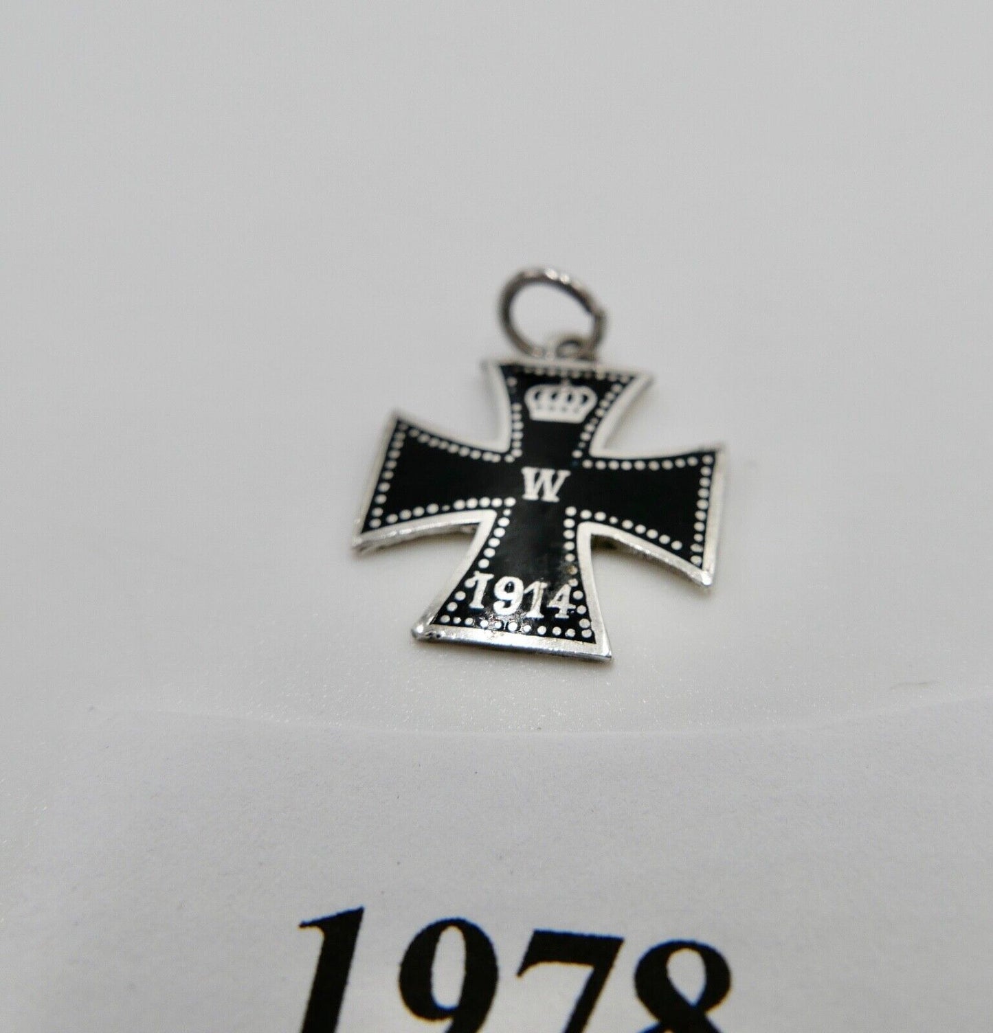 Eisernes Kreuz Deutsches Reich Miniatur Abzeichen emailliert 800 Silber EK 1914 - Antikhandel-Stuttgart