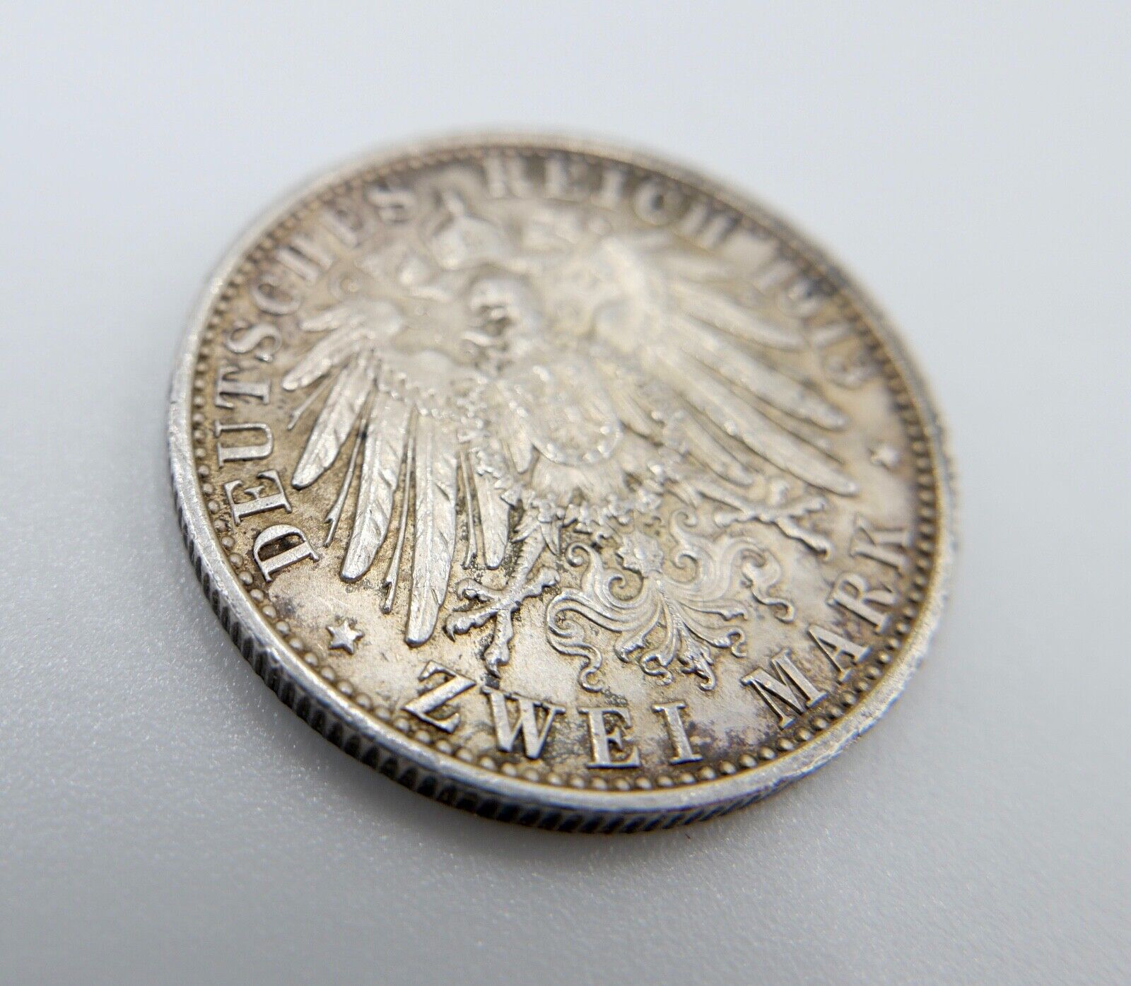 2 Mark Preußen Wilhelm II. 1913 A Silber J. Jäger 111 vz-stgl mit hohem Rand - Antikhandel-Stuttgart