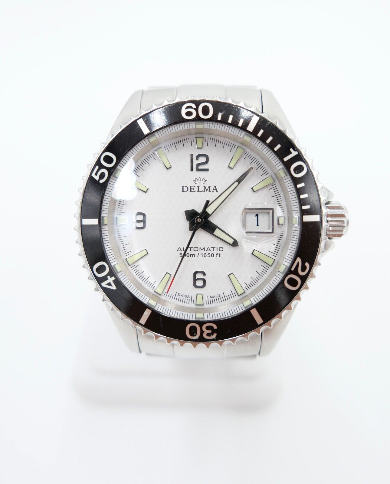 DELMA Santiago Automatik Ref. 41701.560.6.014 Edelstahl Herrenuhr Ø 42 mm - Antikhandel-Stuttgart