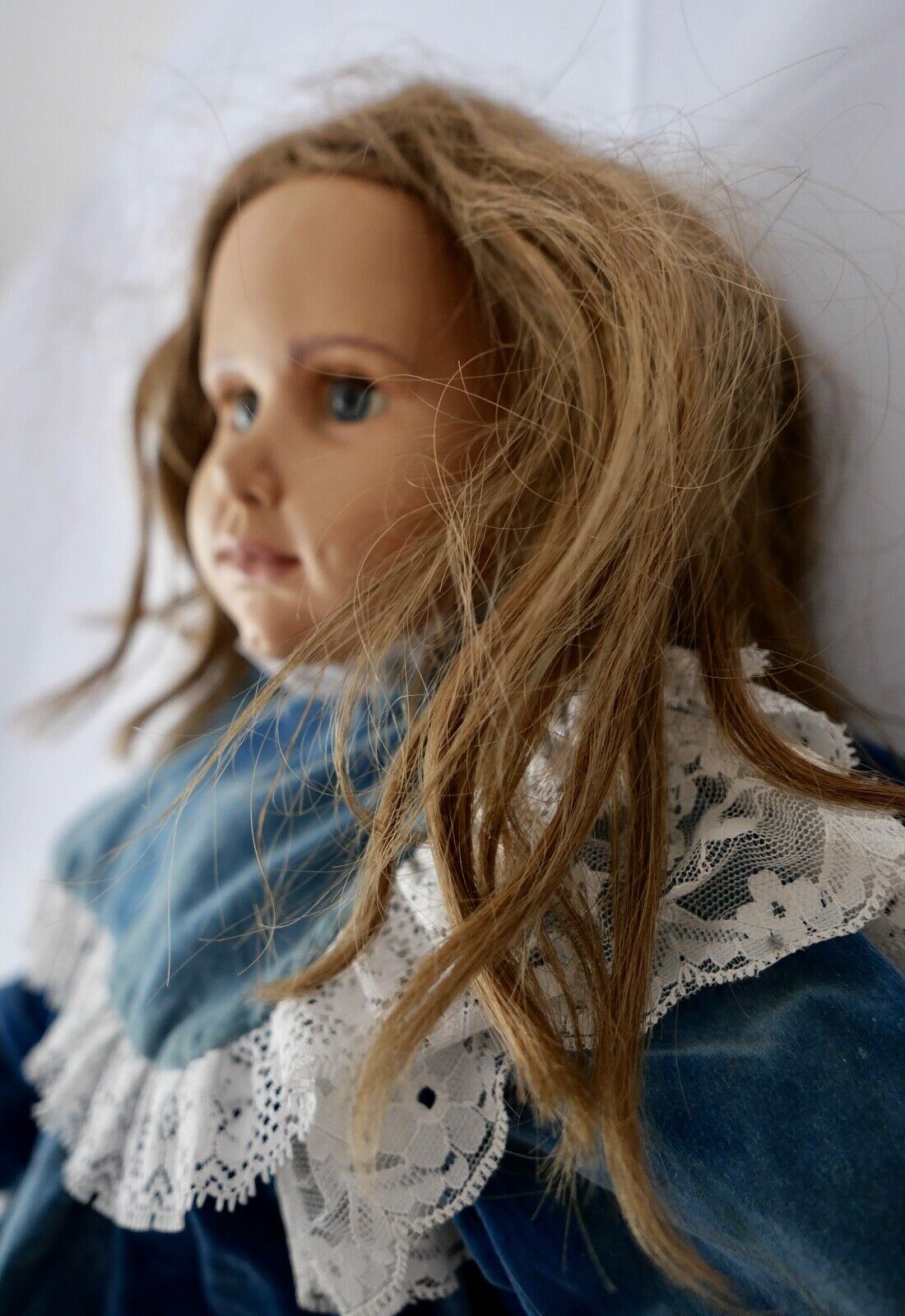 Alte Hildegard Günzel Vinyl Puppe China 75 cm Mädchen ( WERA ) - Antikhandel-Stuttgart