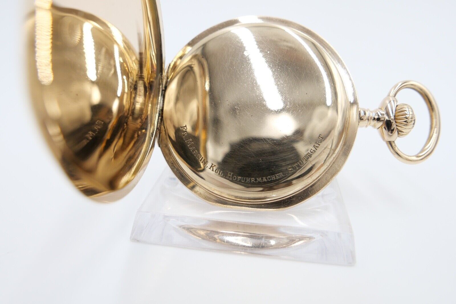 GP Girard Perregaux Taschenuhr 585 / 14K GOLD 51 mm Savonette inkl. Box - Antikhandel-Stuttgart