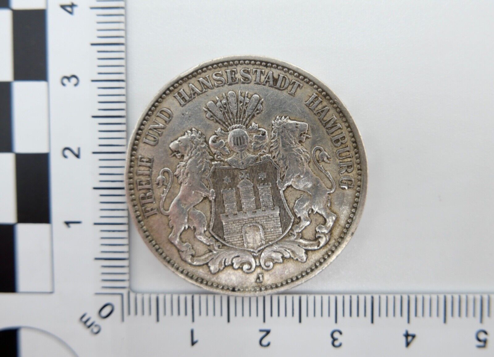 3 Mark 1909 J Silbermünze " Freie und Hansestadt Hamburg " Jäger J.64 - Antikhandel-Stuttgart