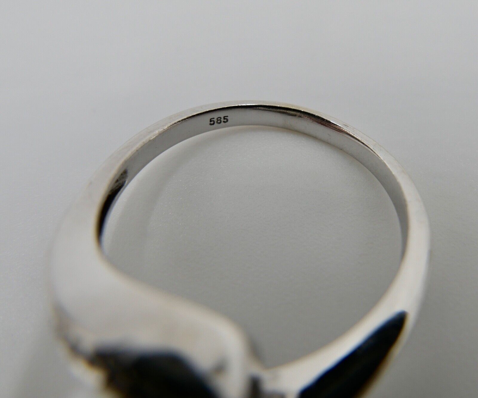 Diamant Perle Damen Weißgold Ring 585 14K Gr. 60 Ø 7,6mm - Antikhandel-Stuttgart