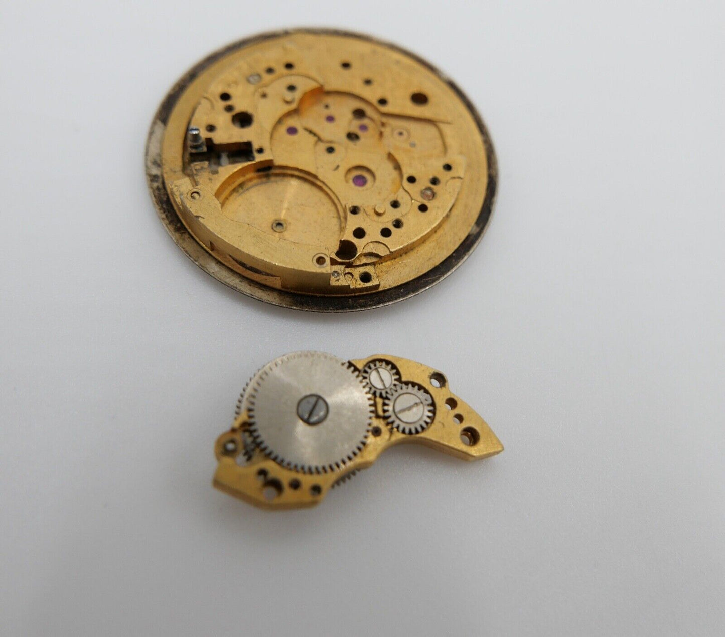 ERSATZTEIL EBEL Uhrwerk Platine Ziffernblatt Automatic defekt 1950-1960er Jahre - Antikhandel-Stuttgart