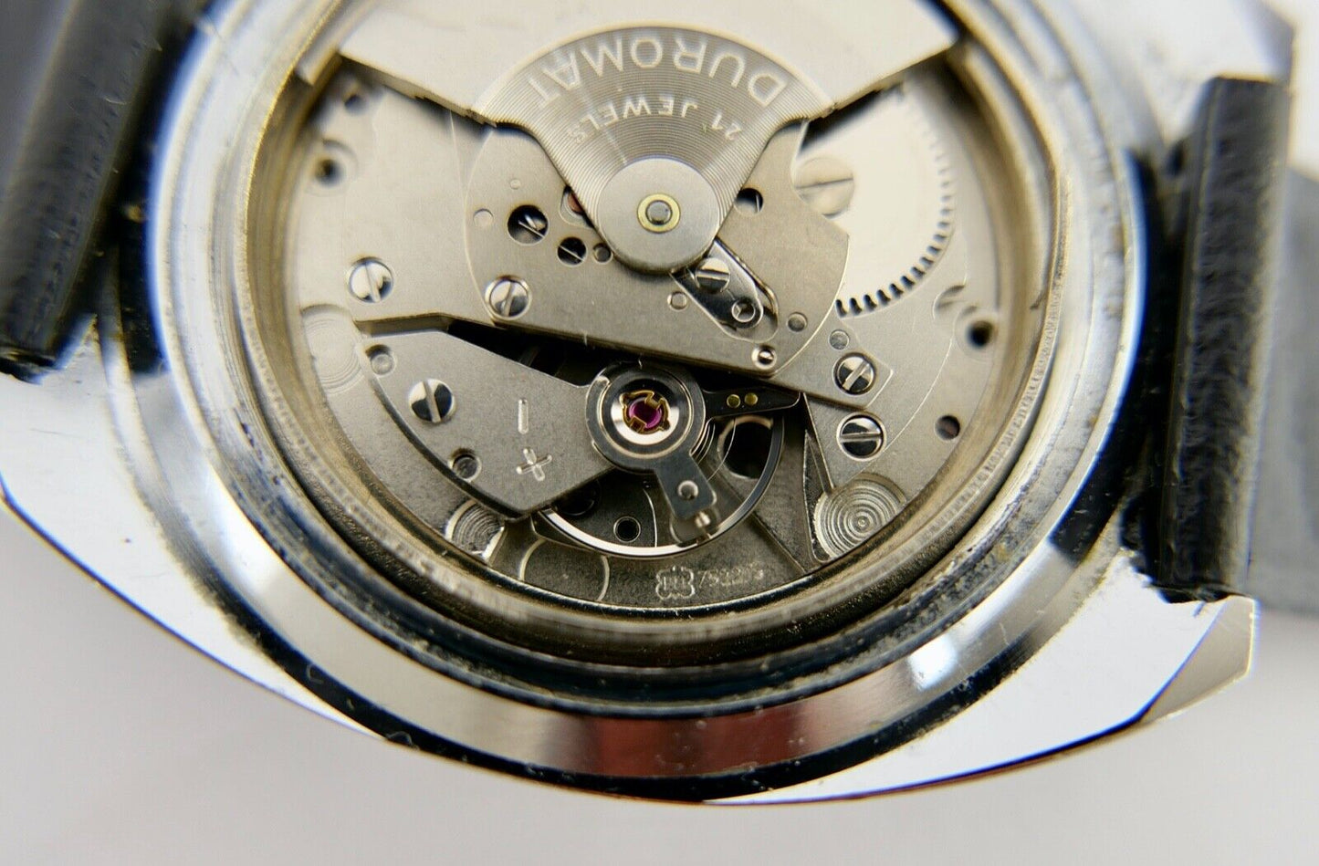 GENEVE Automatic Herren Armbanduhr INT 7522/3 Duromat ZB blau sehr selten NEUwer - Antikhandel-Stuttgart