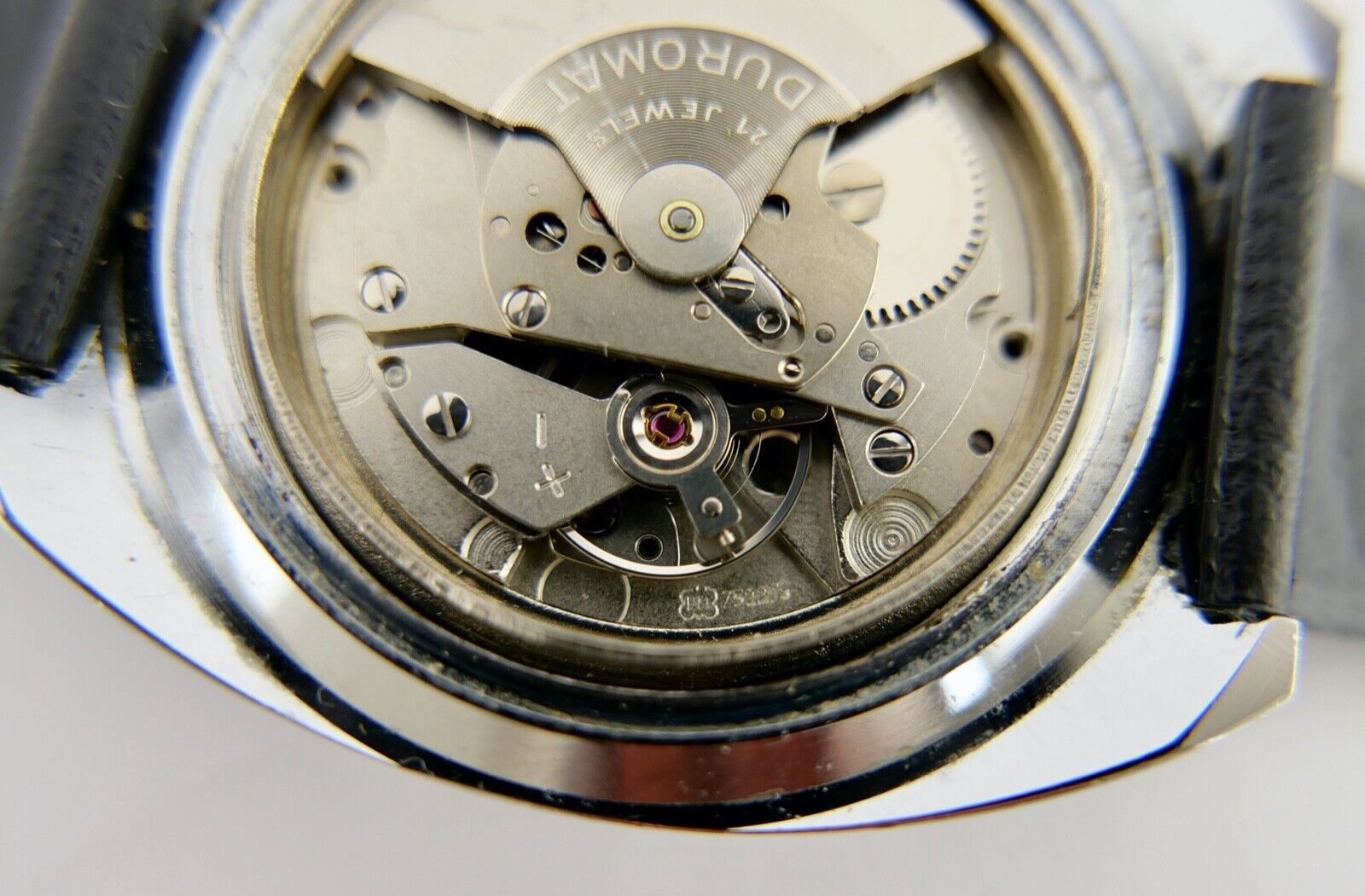 GENEVE Automatic Herren Armbanduhr INT 7522/3 Duromat ZB blau sehr selten NEUwer - Antikhandel-Stuttgart