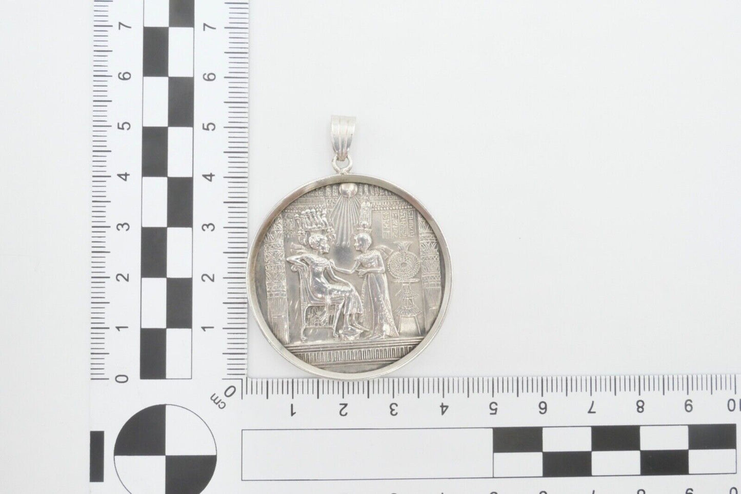 835 Silbermedaille in Fassung Anhänger 1922 Grabentdeckung Tut Ench Amuns 1972 - Antikhandel-Stuttgart