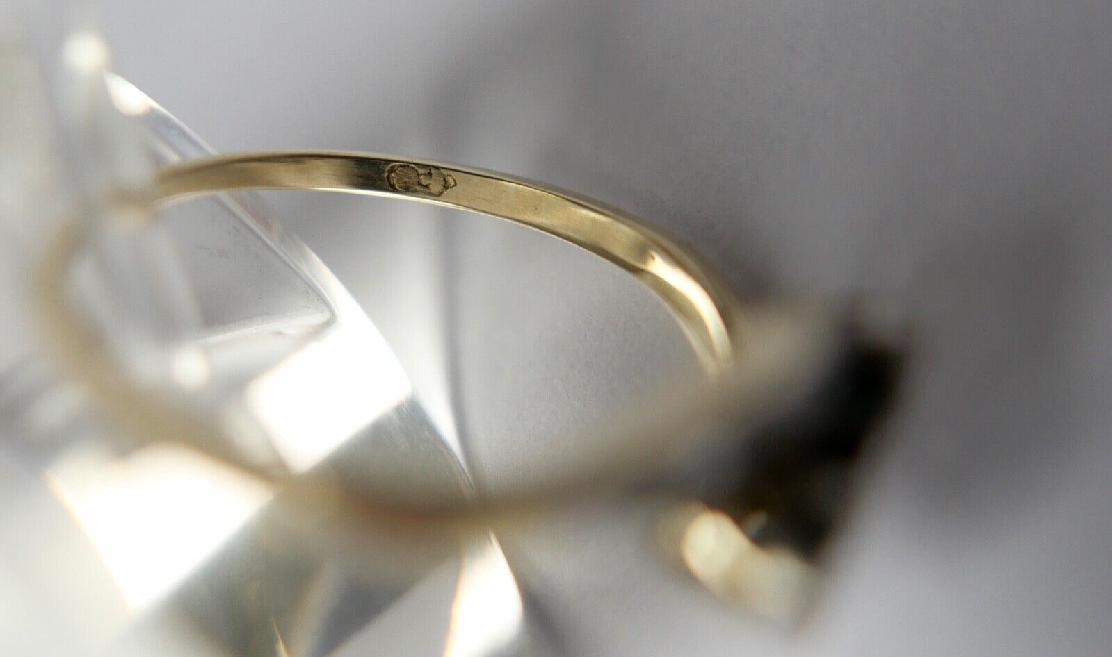 tuá e muá Gelbgold Ring 0,54 Ct Brillanten 585 14K Gr.52 1950er Jahre - Antikhandel-Stuttgart