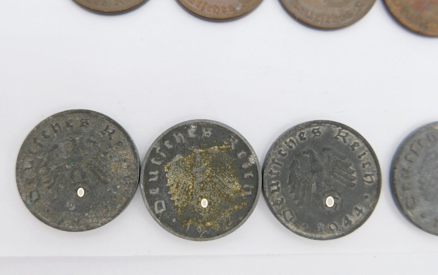 Reichsmark Drittes Reich J.354 1 Mark 2, 10, 5, 50, 1 Pfennig J.362 J.370 - Antikhandel-Stuttgart