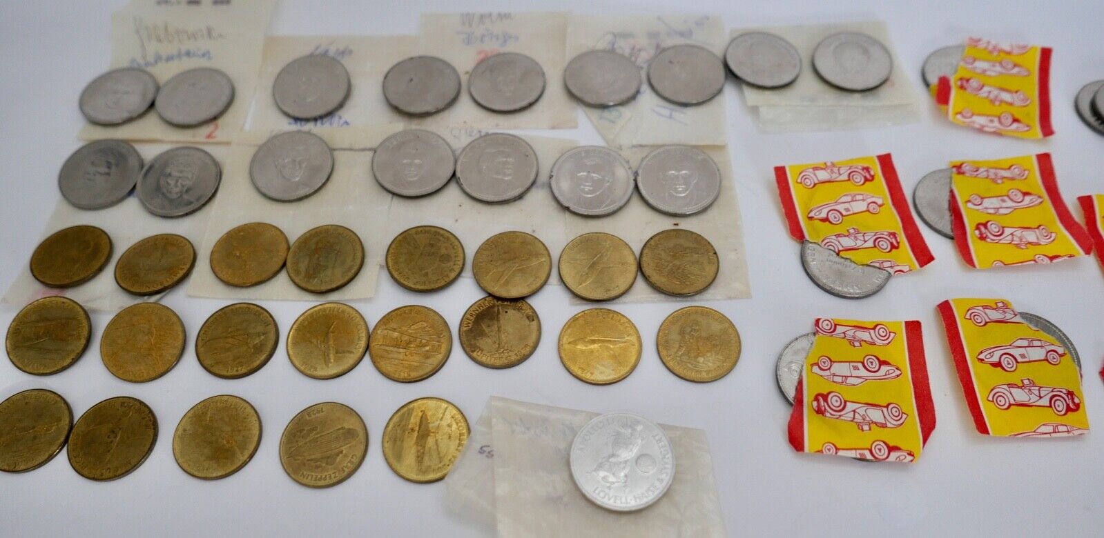 SHELL Mexico Sportwagen Eroberung des Himmels Konvolut LOT Münzen Medaillen OVP - Antikhandel-Stuttgart