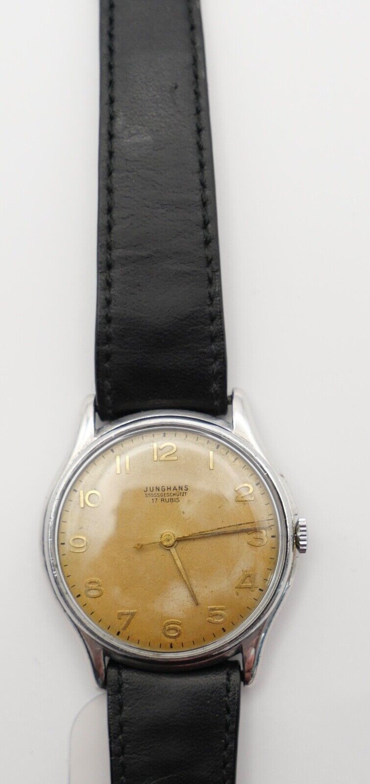 Junghans Cal. J80 Herren Armbanduhr 1950er Jahre Ref. 680.72 - Antikhandel-Stuttgart