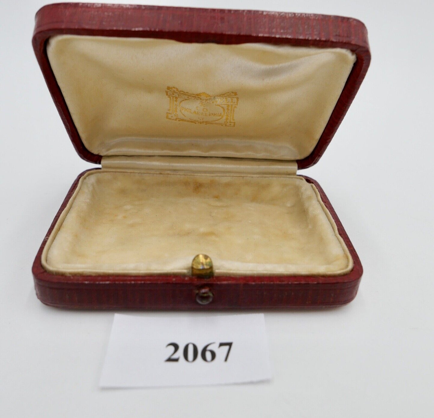 Altes Schmuck Etui / Schatulle 1940-50er Jahre JE Caldwell Philadelphia USA - Antikhandel-Stuttgart