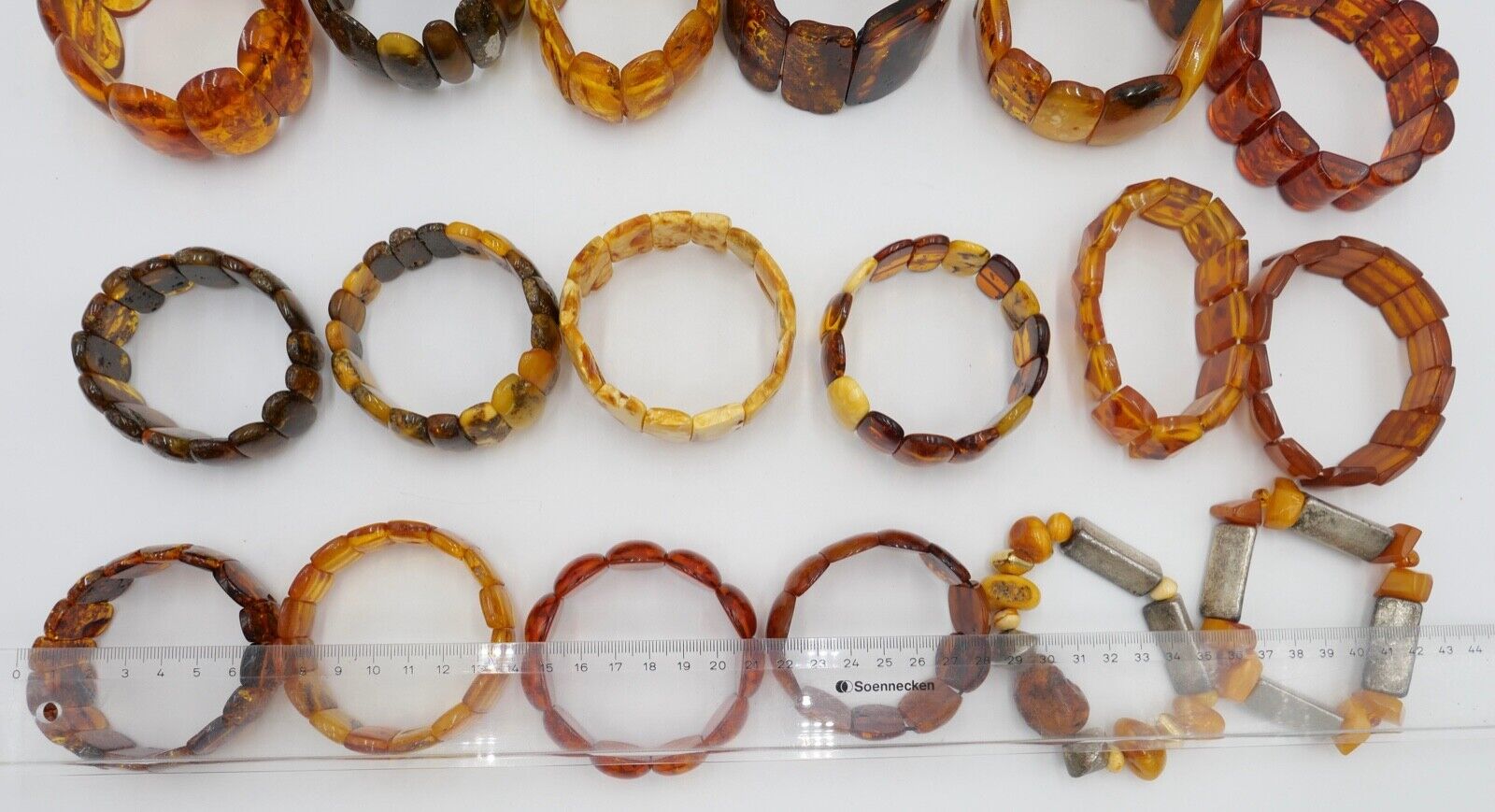 Konvolut Schmuck 24 tlg. Bernstein Armbänder Posten 998 Gramm Armband - Antikhandel-Stuttgart