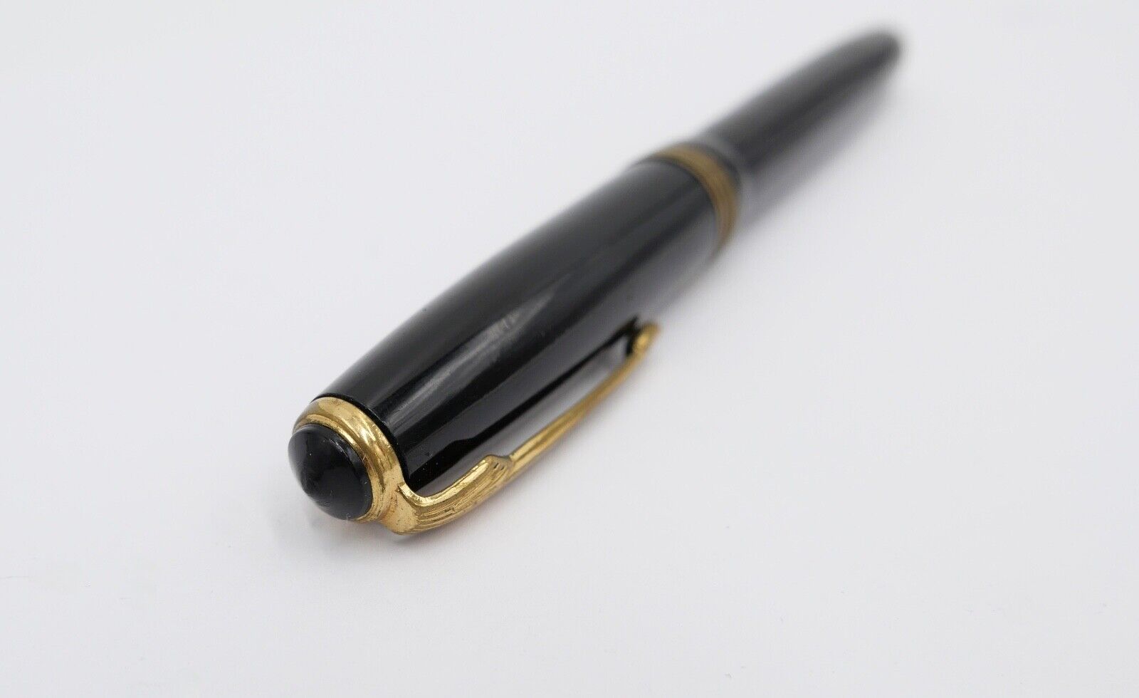 Vintage Füllfederhalter Füller REFORM schwarz Gold 14Ct / 585 Gold Feder 54 - Antikhandel-Stuttgart