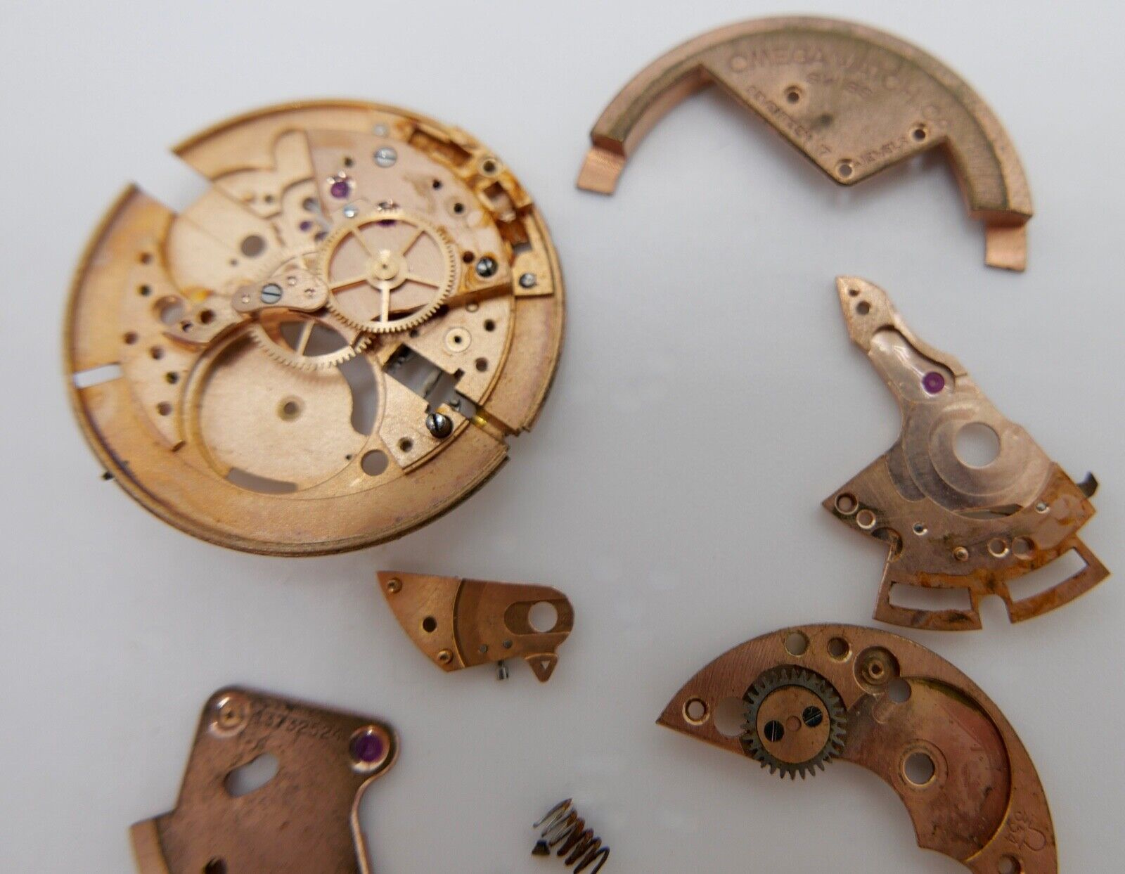 Omega Cal. 354 Automatic Uhrwerk ERSATZTEIL defekt 12,57 Gramm - Antikhandel-Stuttgart