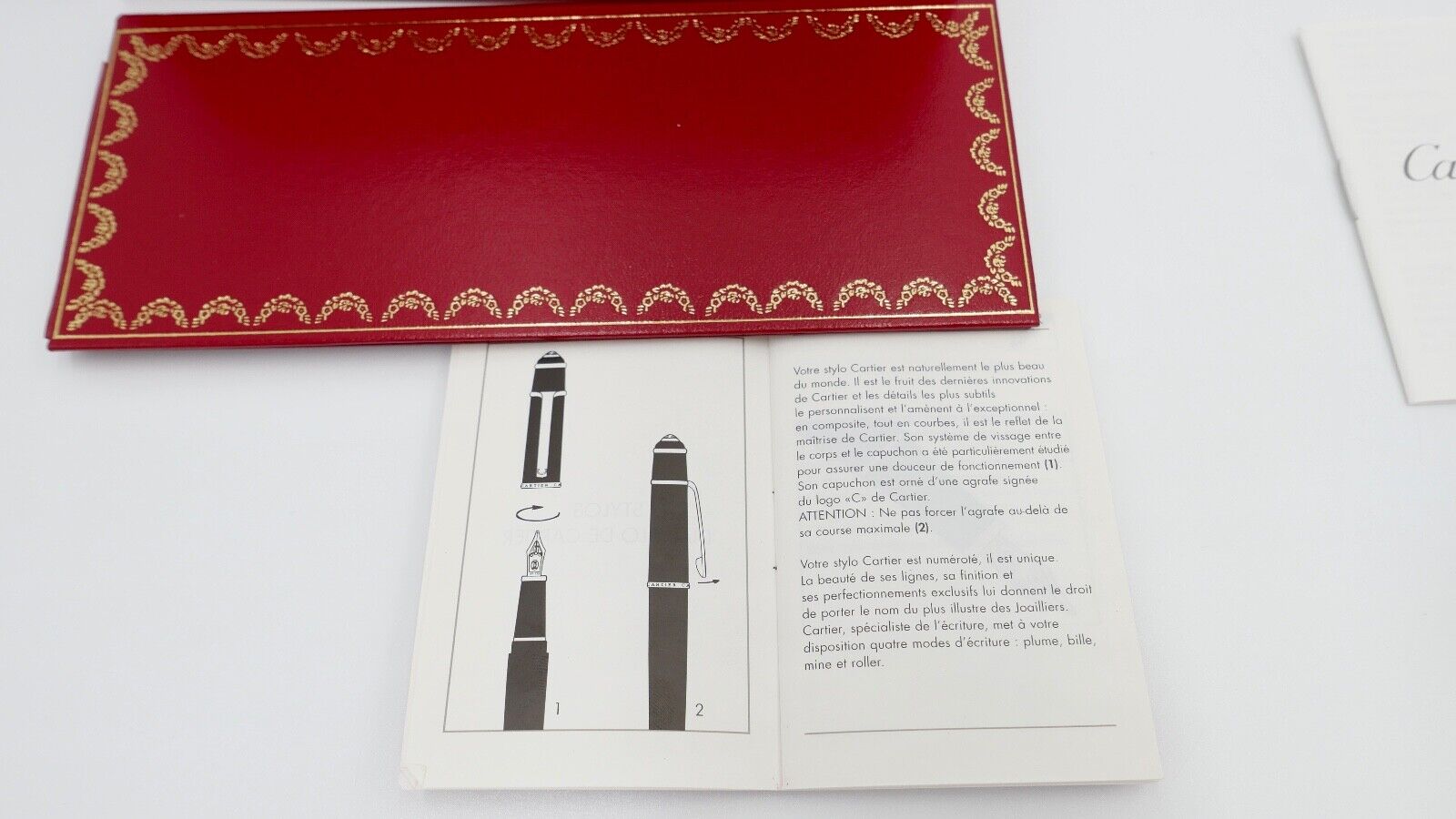 NEUwertig Vintage CARTIER ST18003 DIABOLO Composite Noir Kugelschreiber Roller - Antikhandel-Stuttgart